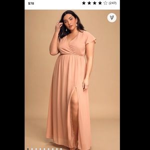 Lost in the Moment Blush Maxi Dress
